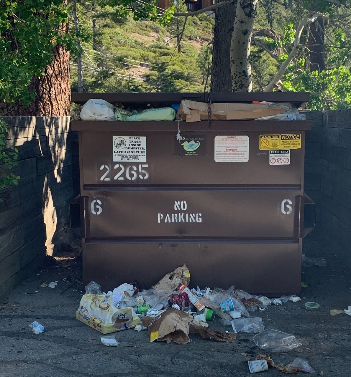 End of May 2020 dumpster pickup 2x/week: Mon/Fri